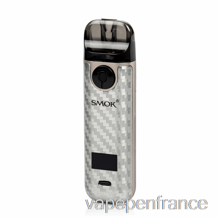 Smok Novo 4 25w Pod Kit Argent Stylo Vape En Fibre De Carbone
